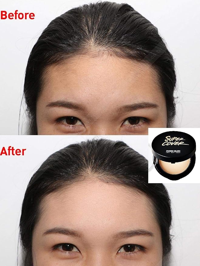 Sivanna Super Cover Two Way Compact Face Press Powder, Blurs Imperfections Soft Smooth Finish, Waterproof, Cover Dark Spots & Wrinkles, Oil-Control Perfectly, Long-lasting 0.42 oz, No.1 Natural White (NO.2 NATURAL WARM)