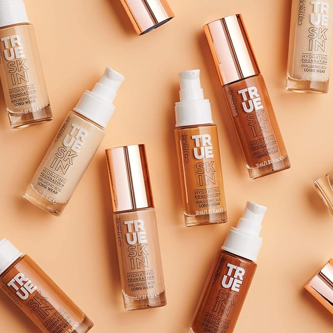 Catrice | True Skin Foundation 33 & The Hydrator Plump & Fresh Primer Bundle | Full Coverage Makeup | Vegan & Cruelty Free