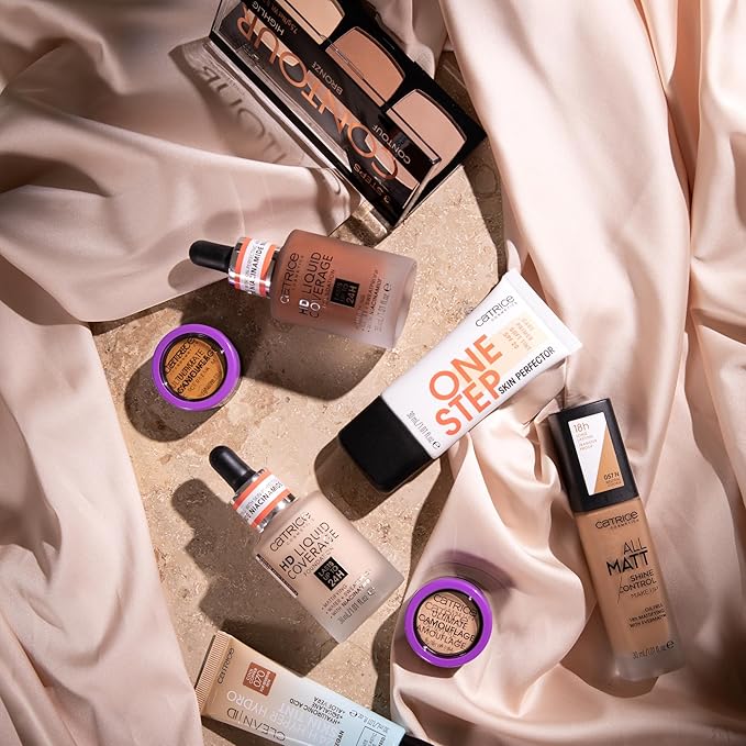 Catrice | HD Liquid Coverage Foundation | 24H Wear, Matte Finish, High Coverage, Waterproof Formula with Niacinamide | Vegan & Cruelty Free (082 | Warm Caramel)