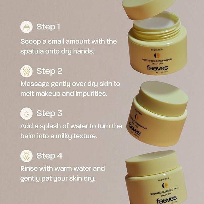 By Céleste Soothing Cleansing Balm, Gently Removes Makeup, SPF, Excess Oils & Impurities, 80g