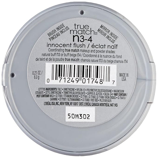 L'Oreal Paris True Match Super-Blendable Powder Blush, Subtle Sable, 0.21 Oz (Packaging May Vary) (Pack of 2)