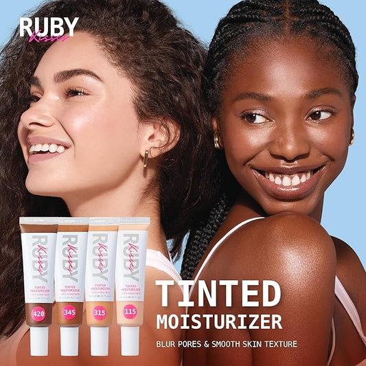 Ruby Kisses Tinted Moisturizer, Hydration, Calm & Revitalize Skin, Skin Perfecting, Blur Pores & Fine Lines, Natural Finish & All-Day Comfort Wear (Deep Honey)