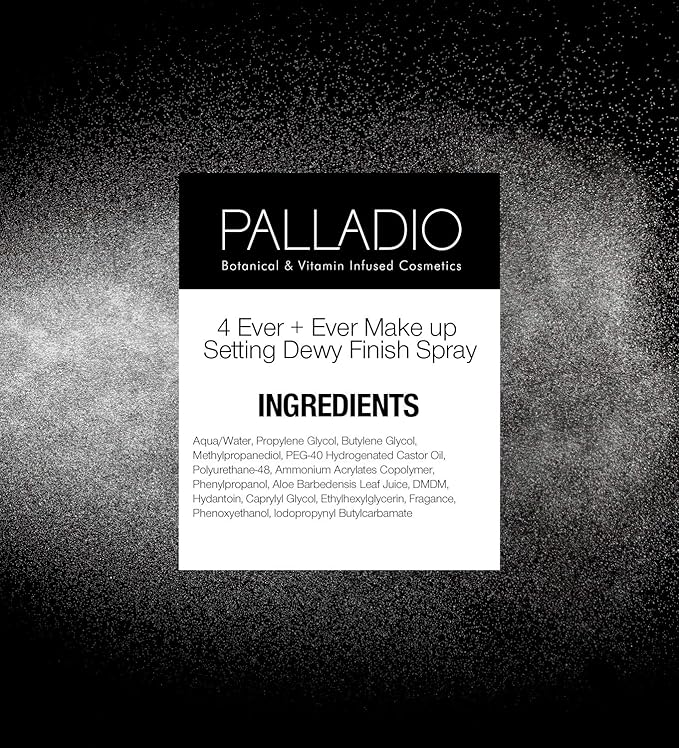 Palladio 4 Ever and Ever Make Up Setting Spray, Longlasting, Instantly Sets and Secures Makeup for All Day Wear (Dewy Finish), 100 ml