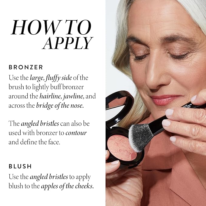 Baked Blush-n-Bronze, Earthy Bronze + Dual-Ended Blush + Bronzer Brush