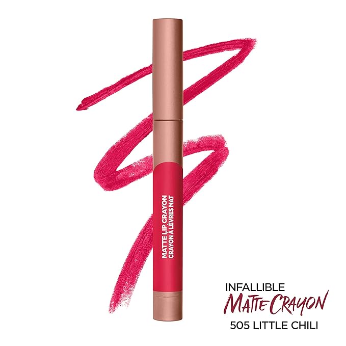 L’Oréal Paris Infallible Matte Lip Crayon, Little Chili (Packaging May Vary)