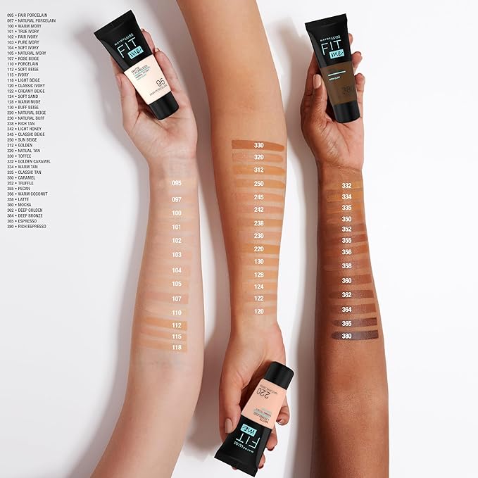 Maybelline New York Fit Me Matte & Poreless Foundation 102 Fair Ivory 30ml