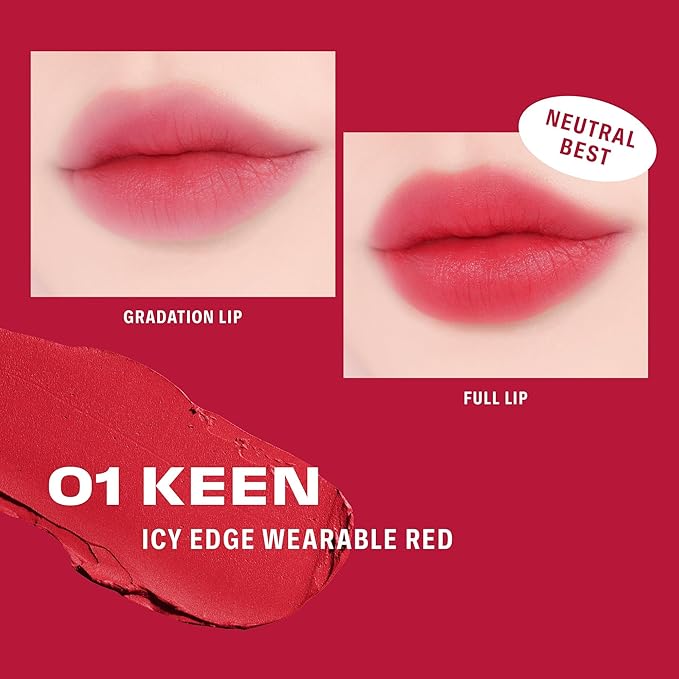 BRAYE LIPSLEEK BLUR | Blush for Cheeks & Lips, Korean Makeup Blush, Cool Lip and Cheek Balm, Vegan Cream, Lightweight w/Blendable & Buildable Makeup, Natural Look 01 KEEN 0.08oz