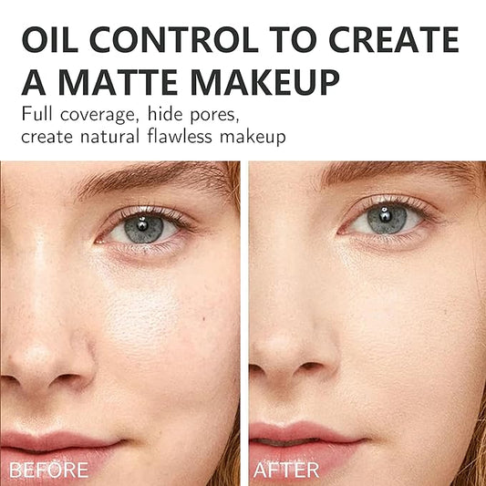 POWDER FOUNDATION soft-focus formula, fine pores, and long-las ting, makeup setting (A, ONE SIZE)