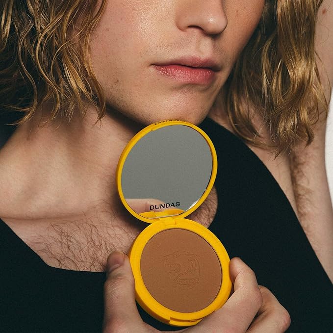Dundas Bronzer Anonymous, Powder for Face and Body Contour and Bronzing, Matte Finish, Face Make Up for All Skin Types, Cruelty Free Natural Makeup, Buildable Coverage, Easy to Blend, (Step 5)
