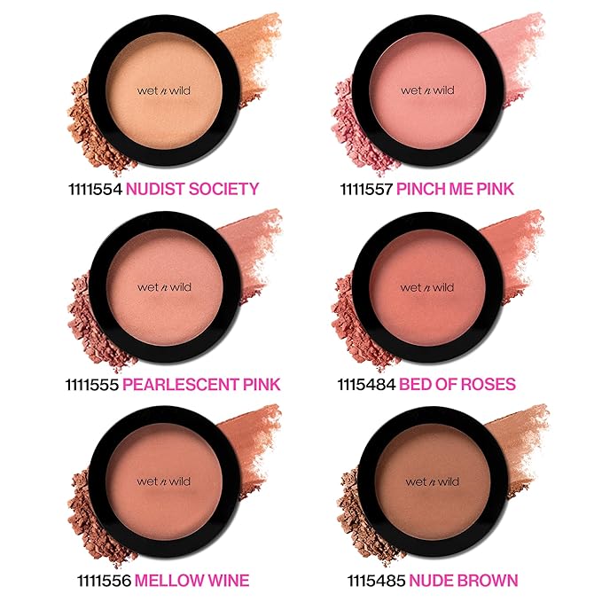 wet n wild Color Icon Blush, Effortless Matte Natural Sheer Glow & Seamless Blend, Luxuriously Infused Smooth Jojoba Oil, Cruelty-Free & Vegan - Naked Brown