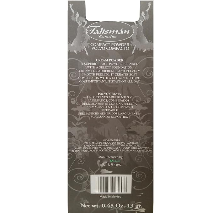Talisman Cream Powder Natural .45 Oz. With Mirror-Polvo Crema Compacto Con Espej (Cordoban)