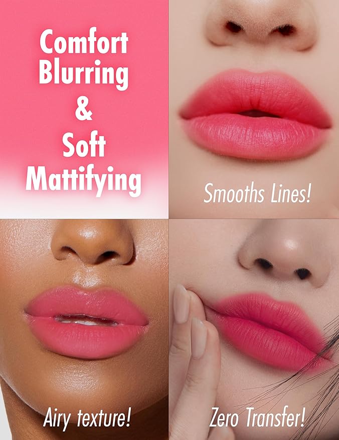 Peach C Blurry Filter 01 No Filter Peach Korean Lip Stain Marker | Matte Korean Lip Tint Long Lasting w/Soft Blur Finish| Comfortably Light & Long Lasting Lip Tint |Smooth Lip tint Stain 0.21 Fl Oz