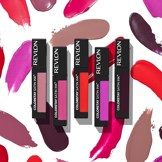 Revlon ColorStay Satin Ink Liquid Lipstick, Longwear Rich Lip Colors, Formulated with Black Currant Seed Oil, 011 Own It, 0.17 fl oz