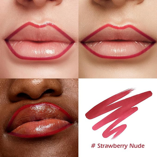 KIMUSE Peel Off Lip Liner Stain, Long Lasting Lip Tint Stain, Waterproof, Transfer-Proof, Highly Pigmented Color Lip Stain Liner, Matte Finish