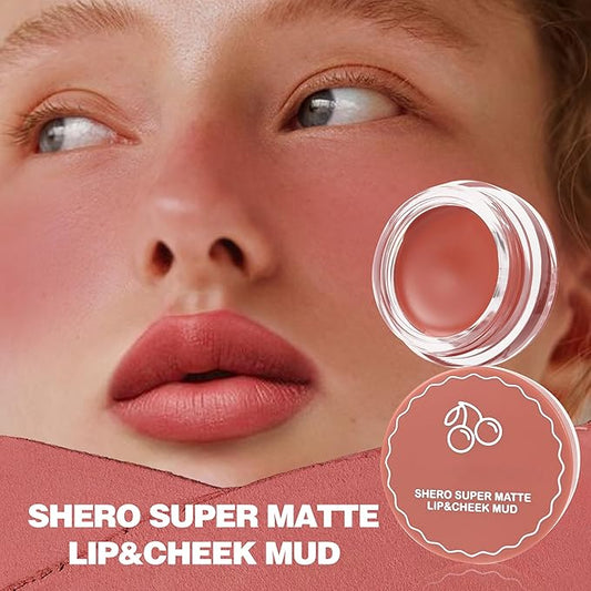 Lip and Cheek Blurring Pudding Pot, Blurry, Buildable and Lightweight Lip Tint, Creamy Multi-Purpose Blurring and Mousselike Pudding Pots for Women Lips, Cheek & Eye, 03# Chestnut Nude