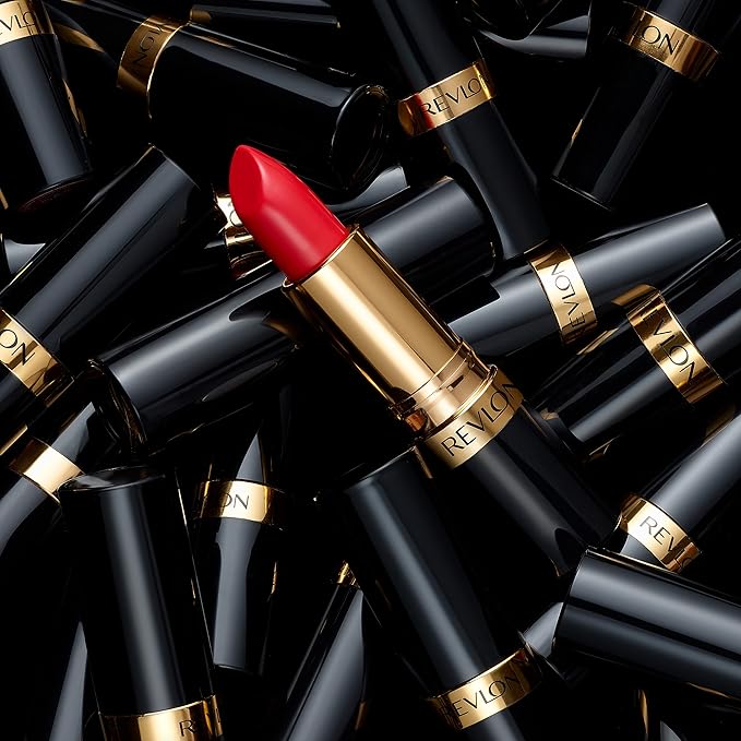 Revlon Super Lustrous Lipstick, Creamy Formula For Soft, Fuller-Looking Lips, Moisturized Feel, 654 Ravish Me Red, 0.15 oz