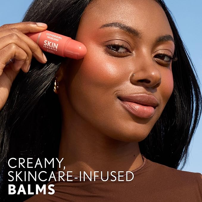 CoverGirl Trublend Skin Enhancer Contour Stick Balm, 110 Defined, Vegan Formula, Easy to Use, Glides on Effortlessly, Non-Greasy, Doesn't Crease, 0.21oz