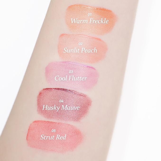 Hince Dewy Liquid Cheek Tint 6g - Raw Glow Blush for Glass Skin - Vegan, Lightweight, Weightless Watercolor (WARM FRECKLE, LC001)