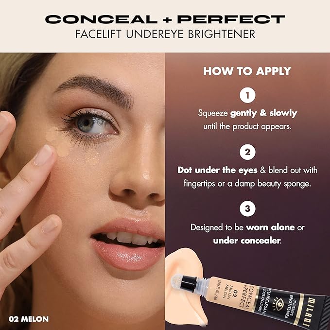 Milani Conceal + Perfect Blur Out Powder and Facelift Collection Kit 3: Toffee Contour, Molten Highlighter, Pumpkin Undereye Brightener