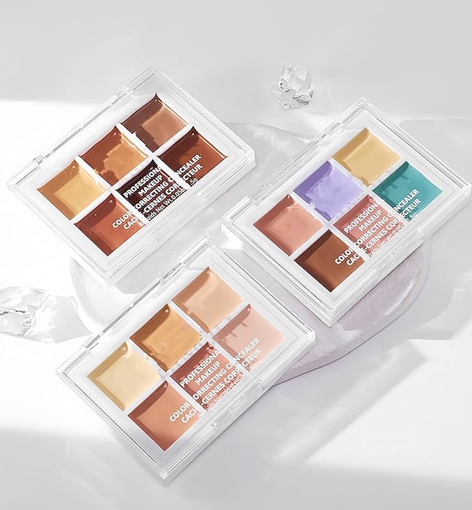 6 Colors Concealer Palette, Colour Correcting Makeup Palette, Long Lasting Smooth Lightweight Concealer And Contour Palette