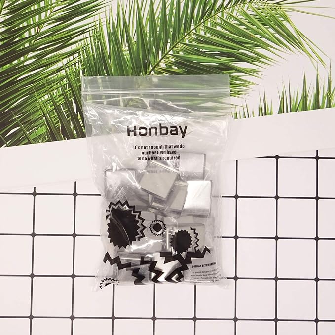 Honbay 56PCS Metal Empty Square Metal Pans Make Up Tins Eyeshadow Blush Lipstick Organizer for Cosmetic Palettes (26mm, Height: 5mm)