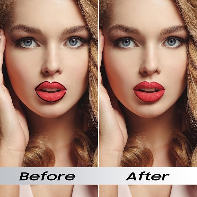 Lip Stain - Lip Liner Stain, Long-Lasting Moisturizing Lip Liner Peel Off, Waterproof Lip Tint with Matte Finish Stay On All Day, Transfer-Proof, Instant Peel Off Lip Stain (Rose)