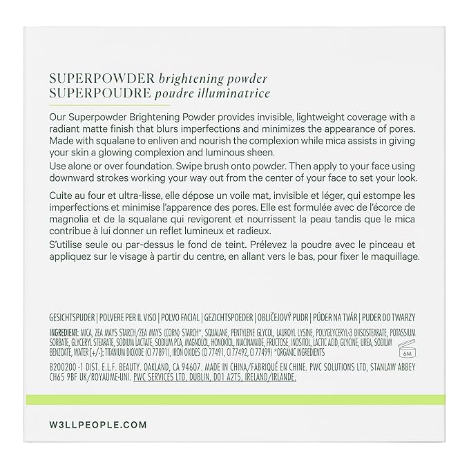 Well People Superpowder Brightening Powder, Baked Setting Powder For a Luminous Complexion, Blurs Imperfections & Smoothes Skin, Vegan & Cruelty-free