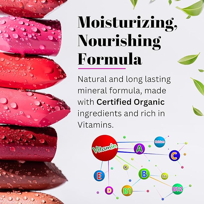 Fifth & Skin BOTANICAL Lipstick (CHERRY PLUM) | Made in USA | Vegan | Natural | Organic | Cruelty Free | Paraben Free | NO Lead | Moisturizing Color that's Good for your Lips!