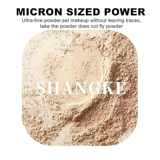 Air Soft Focus Loose Setting Power,Matte Finish,Compact,Waterproof and Longlasting Finishing Powder,Magnetic Talc-Free Face Powders,2 Natural for Oily Skin.