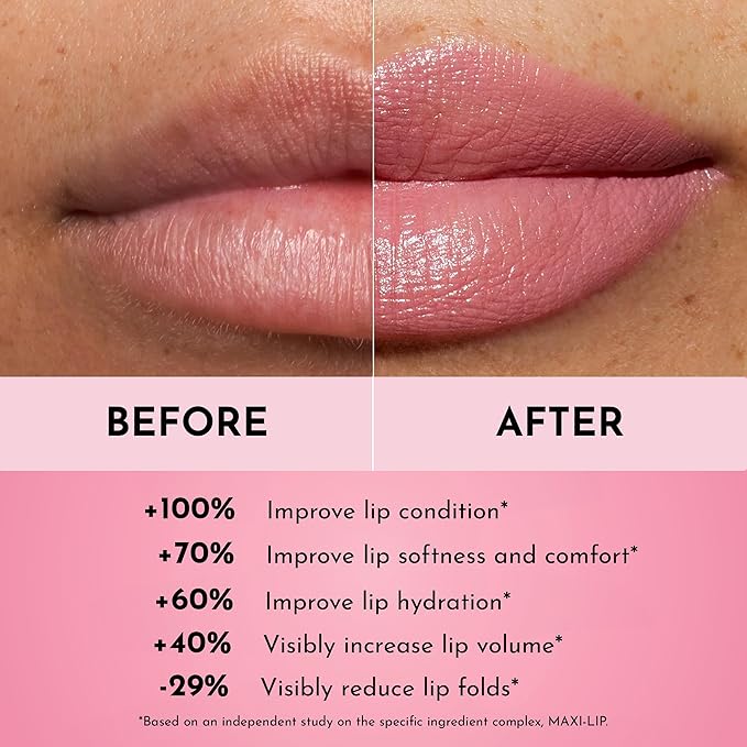 Forget the Filler Lip-Plumping Line-Smoothing Satin Cream Lipstick, Little Lady Daisy, Pink, 0.1 Ounce