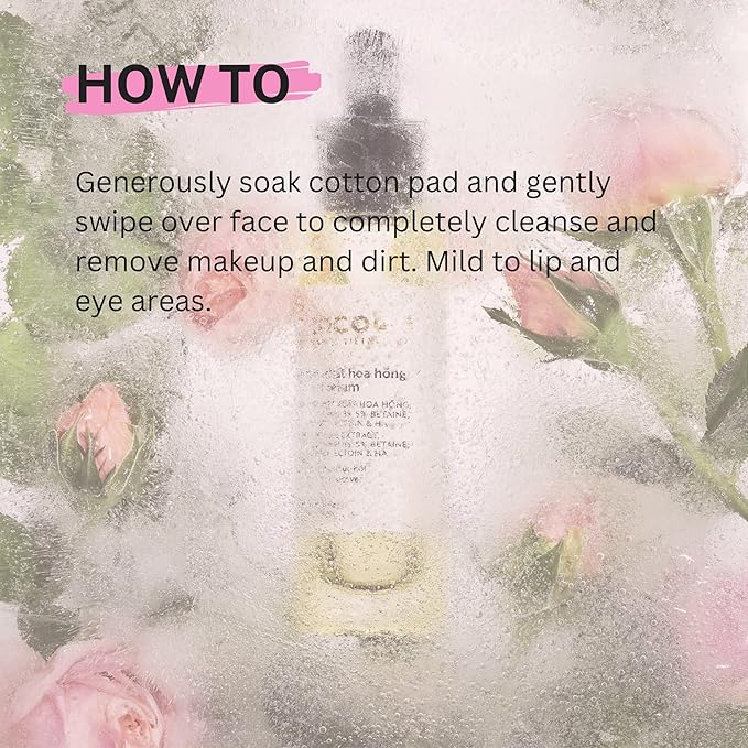 Cocoon Rose Micellar Water. Organic Hydrating Makeup Remover for Dry & Normal Skin (4.73 fl oz)