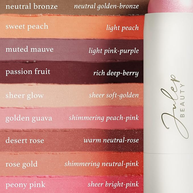 Skip The Brush Contour Duo - Cream to Powder Multi-Purpose Makeup Sticks - Pigmented, Buildable Color for Eyes, Cheeks, and Lips - Desert Rose + In Paradise