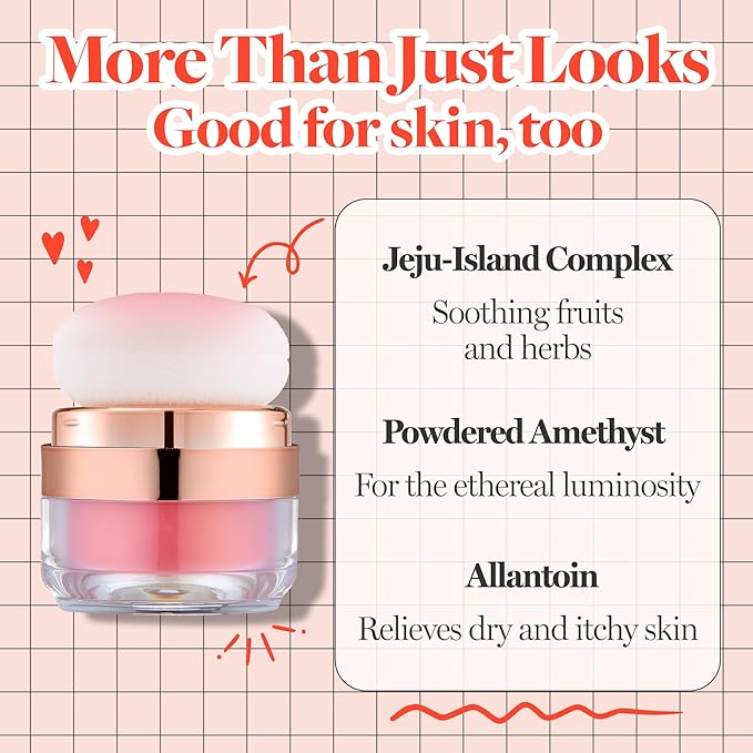 Hope Girl 3D Powder Blusher 0.17oz (Orange Flower)