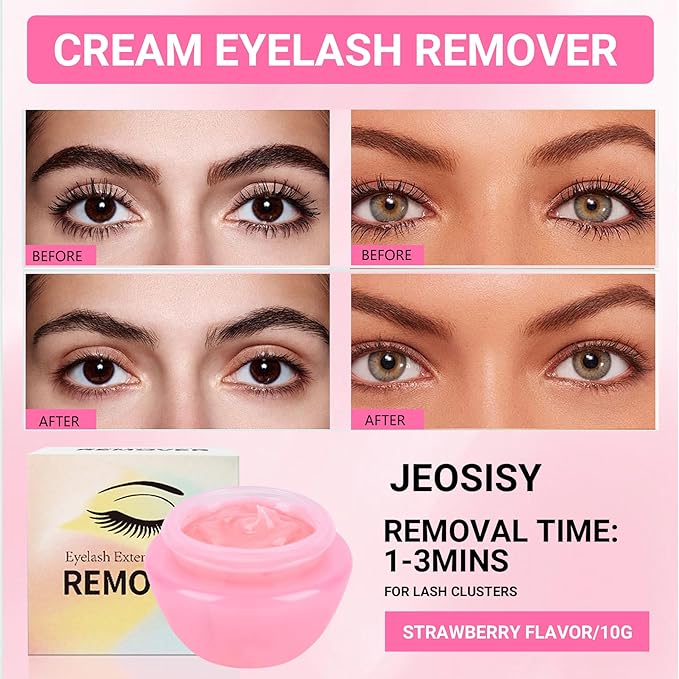 Eyelash Extension Remover - 10g Eyelash Glue Remover for Lash Extensions, Professional Salon Lash Glue Remover Low Irritation for Sensitive Skin