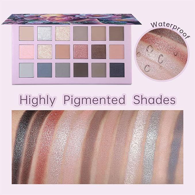 Full Makeup Kit for Women, 18 Color Eyeshadow, 3 Color Lipstick, Blush Oil, Mascara, Liquid Eyeliner, Eyebrow Pencil, Foundation, Sponge, Makeup Bag and 8pcs Makeup Brush