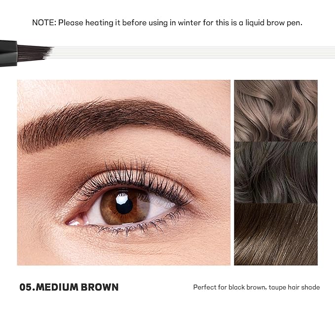 12Pcs Lip Liner Set and 2 Pack Microblading Eyebrow Pencils for Women