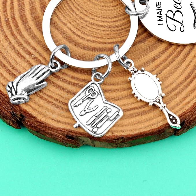 Makeup Artist Gifts for Women Men Estheticians Gift Keychain Makeup Lovers Gifts Lashes Girl Gift Eyelashes Artist Jewelry Cosmetology Gift Beautician Gift Lash Artist Graduation Gift Thank You Gifts