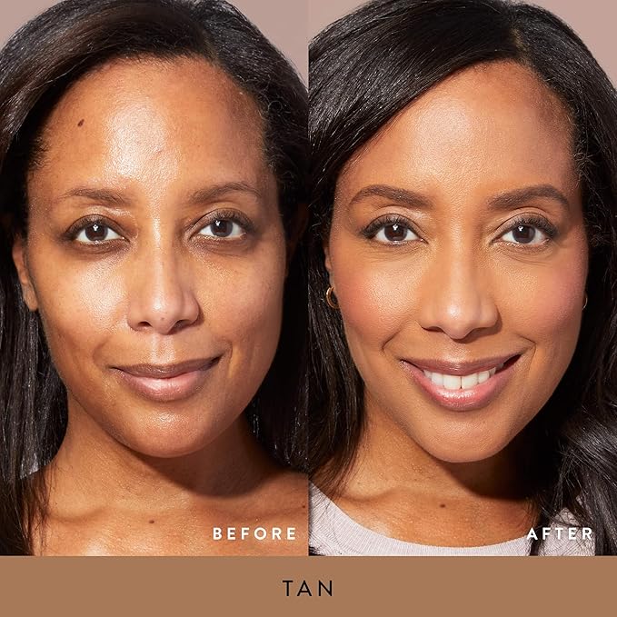 LAURA GELLER NEW YORK Baked Starter Kit - Full Coverage: Double Take Powder Foundation, Tan + Best of the Best Face Palette + Retractable Angled Kabuki Brush