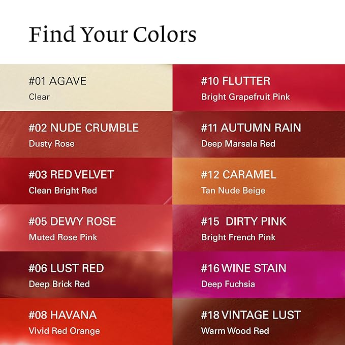 Melixir Vegan Lip Butter #11 Autumn Rain(Tinted) (+11 more colors), Bee Free, Petrolatum Free, Deep Nourishing Plant-Based Vegan Chapstick, Lip Balm for Dry, Cracked and Chapped Lips
