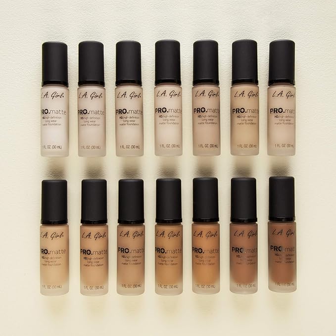 L.A. Girl Pro Matte Foundation, Espresso, 1 Fluid Ounce (Pack of 2)