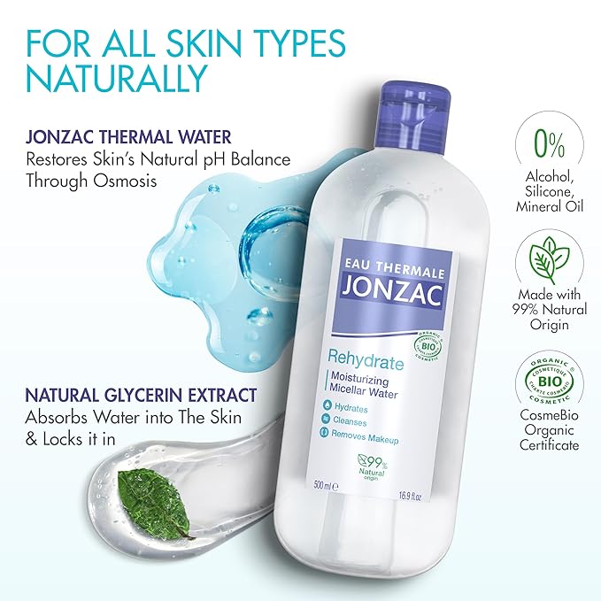 Sensitive Skin Rehydrate Micellar Water 16.9 fl oz & Sublimactive Anti-Aging Firming Serum 1.01 fl oz Skincare Bundle