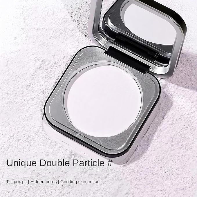 Novo Setting Powder - Oil Control, Long-Lasting Matte Finish, Lightweight, Sweatproof & Waterproof, Non-Caking, Ideal for Oily Skin, Velvet Smooth Texture with Built-In Powder Puff