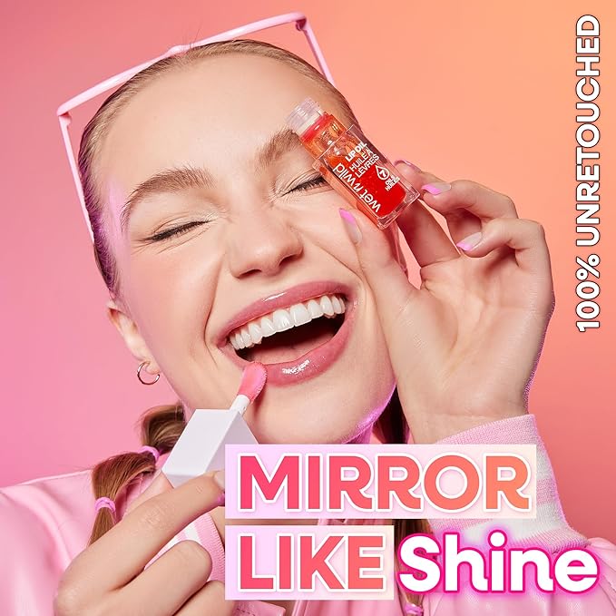 wet n wild Lip Oil - Lightweight, Non-Sticky, Hydrating & Nourishing Formula with 7 Conditioning Oils, Vegan & Cruelty-Free - Orange Blossom
