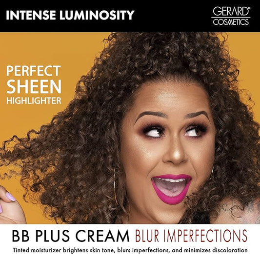 Gerard Cosmetics BB Plus Illumination Cream, Skin Perfecting Liquid Highlighter BB Cream for a Natural Radiant Glow, Multi Use Illuminizer Makeup, Brigitte