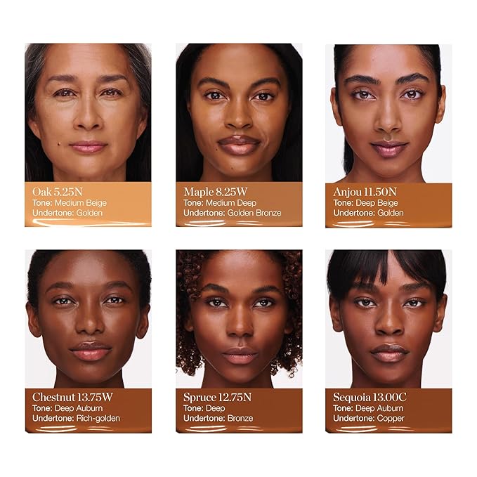 Ogee Complexion Perfecting Liquid Foundation - Lightweight Tinted Moisturizer For Face (Anjou 11.5N - Deep Beige, Golden Undertones) - with Vitamin C & Jojoba Oil - Certified Organic & Made in USA