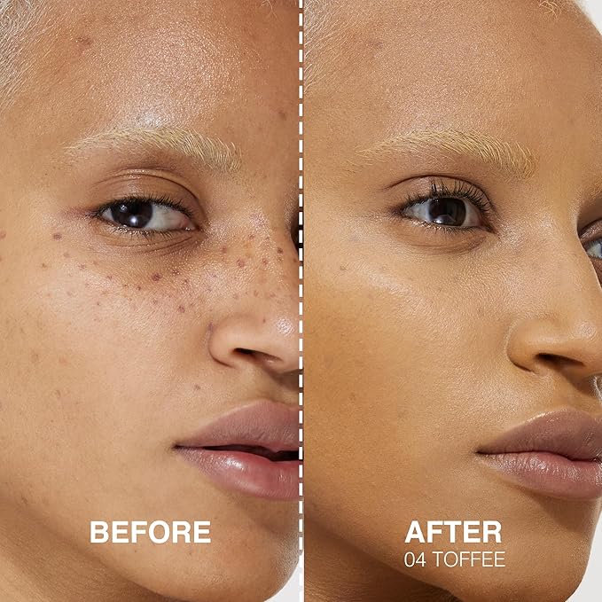 Liquid Foundation & Under Eye Concealer - Make Up Set for Flawless Dark Skin Base - Matte Foundation (Mocha) and Liquid Concealer (Toffee)