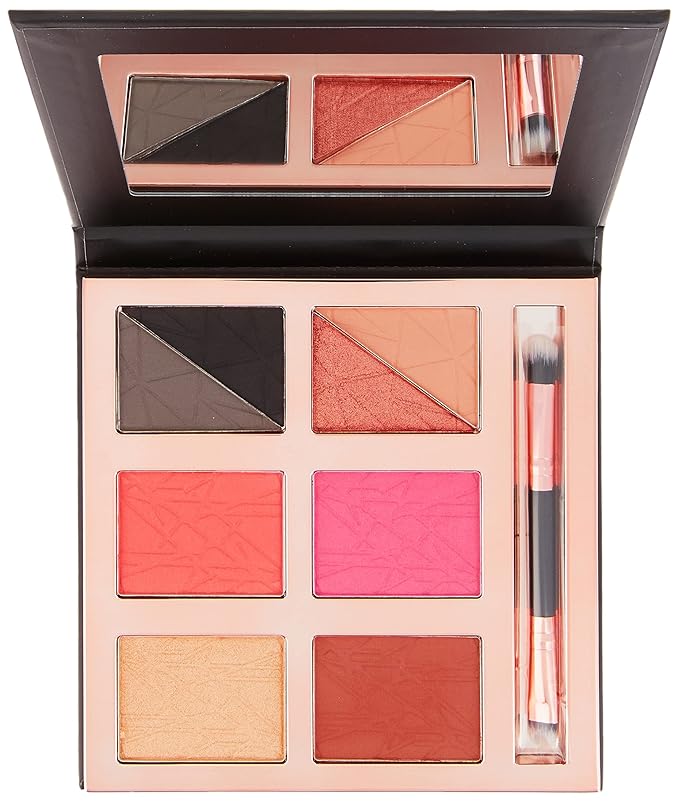 Luxe Light & Loaded Palette – Multi-Use Vegan Makeup Palette with Highly Pigmented Eyeshadows, Blush, Highlighter & Contour | Cruelty-Free, Paraben-Free, Travel-Friendly