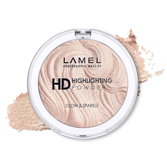HD Highlighting Face Powder - Natural Glow and Luminous Finish, Baked Blendable Pigmented Formula - Long-lasting & Fade-Resistant Wear, 402 12g/0.42 oz