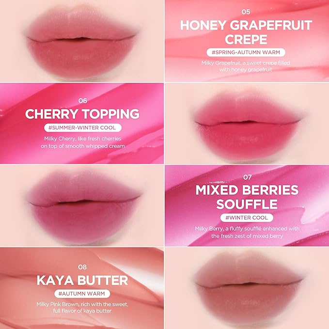 lilybyred Sweet Liar Milky Tint | Korean Moisture Matte Lip Stain, Milk Foam Texture, Hydro-Matte Barrier, Blurring Soft, Lightweight, Long-Lasting, Smudge-Proof, 0.14 oz. (01 Vanilla Bean Cream)