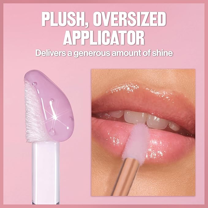 Revlon Super Lustrous Glimmer Lip Oil, Moisturizing & Tinted, Shiny Finish, Made with Plant-Based Squalane, 004 Gone Rose, 0.13 fl oz